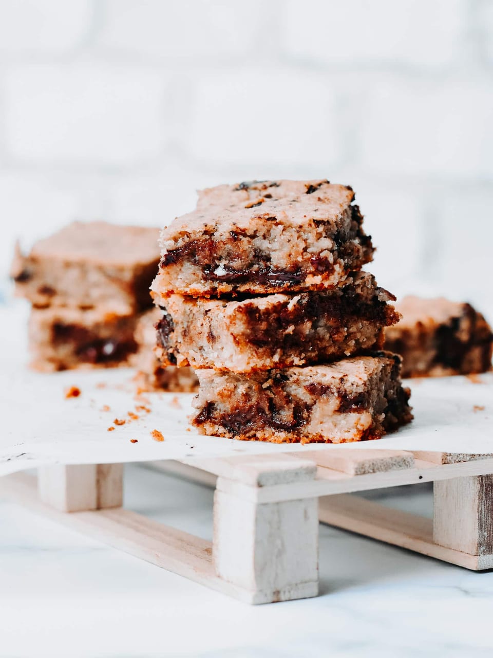 Blondie vegan aux haricots blancs