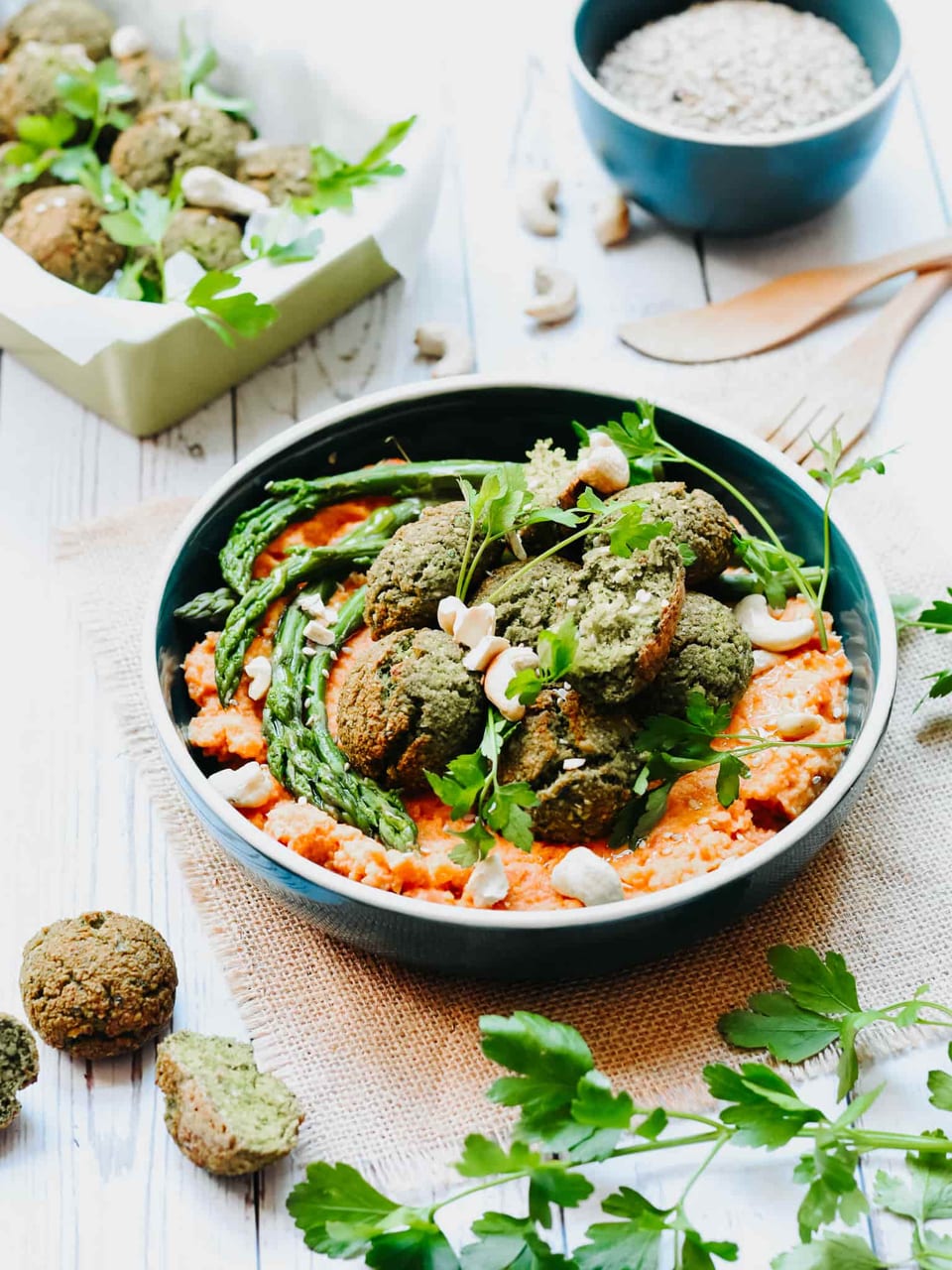 Falafels de pois cassés au four