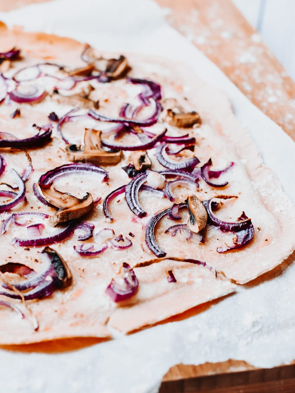 Flammekueche végétarienne & sans gluten