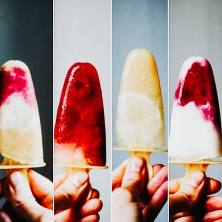 Glaces aux fruits et au fromage blanc