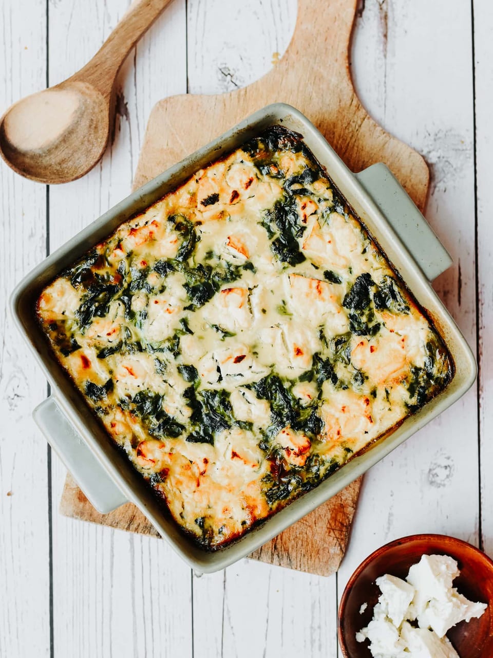 Quiche sans pâte épinard feta