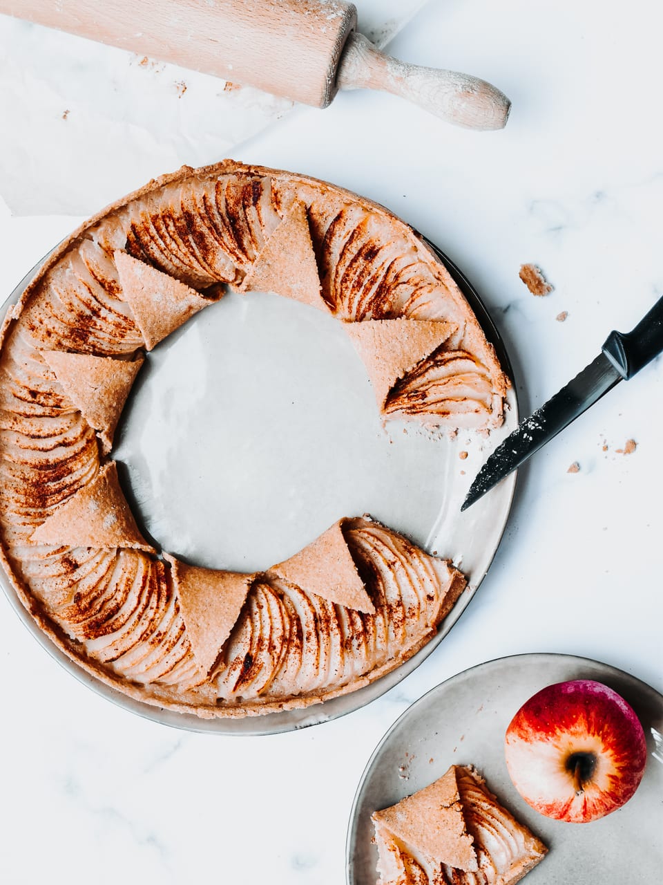 Tarte aux pommes façon couronne